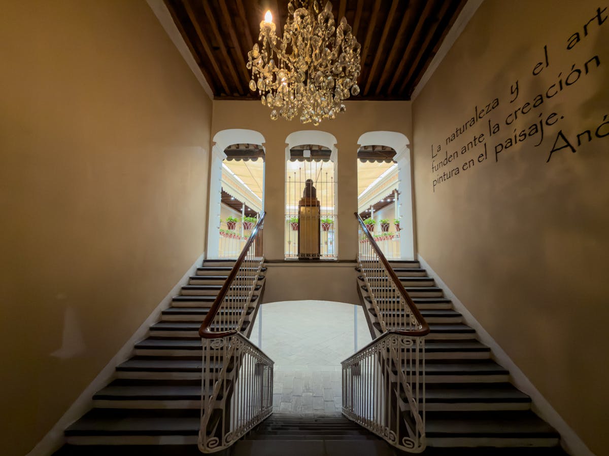 Staircase chandelier interior lighting case